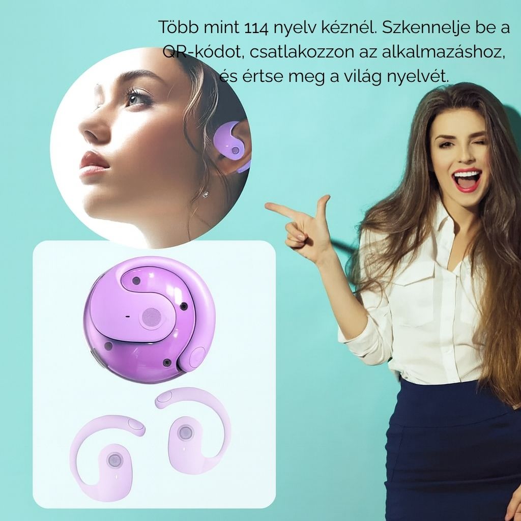 Azonnali fordítás 114 nyelven – EchoLink intelligens fülhallgató